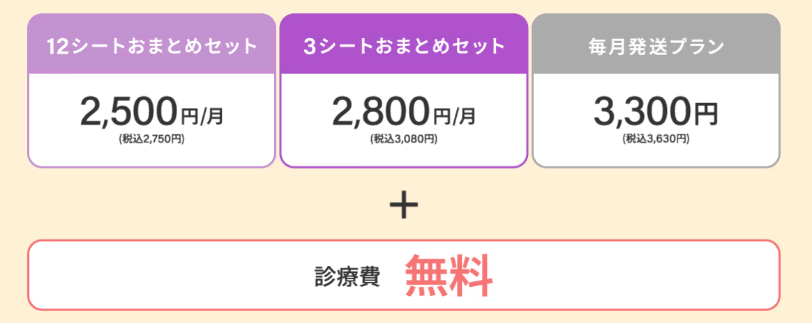 エニピルの料金を説明する画像