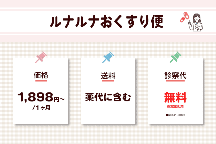 ルナルナおくすり便のオリジナル商標画像